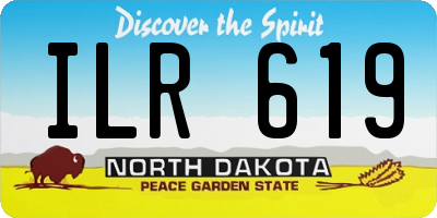 ND license plate ILR619