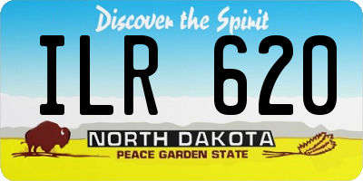 ND license plate ILR620