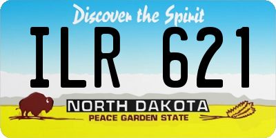 ND license plate ILR621