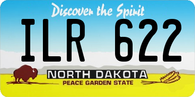 ND license plate ILR622