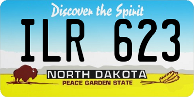 ND license plate ILR623