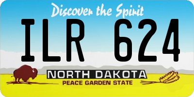 ND license plate ILR624