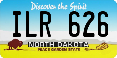 ND license plate ILR626