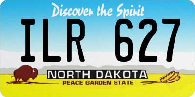 ND license plate ILR627