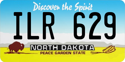 ND license plate ILR629