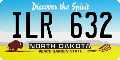 ND license plate ILR632