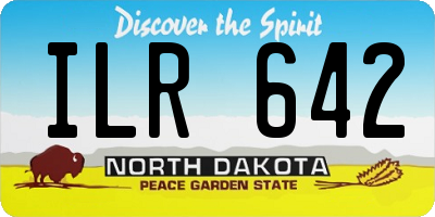 ND license plate ILR642