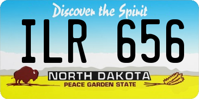 ND license plate ILR656