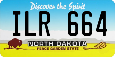 ND license plate ILR664