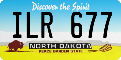ND license plate ILR677
