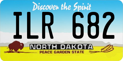 ND license plate ILR682