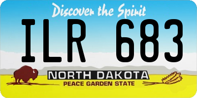ND license plate ILR683