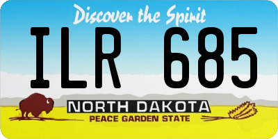 ND license plate ILR685