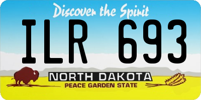 ND license plate ILR693
