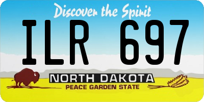 ND license plate ILR697