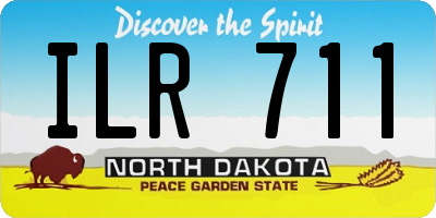 ND license plate ILR711