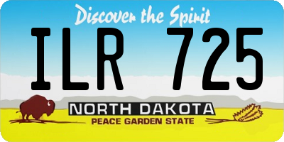 ND license plate ILR725
