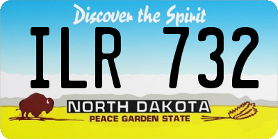 ND license plate ILR732