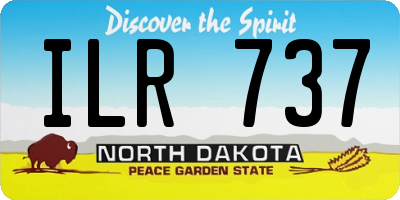 ND license plate ILR737