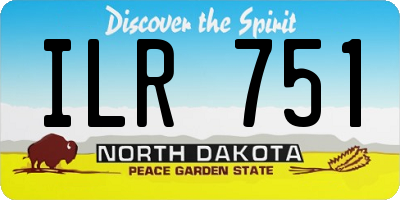 ND license plate ILR751