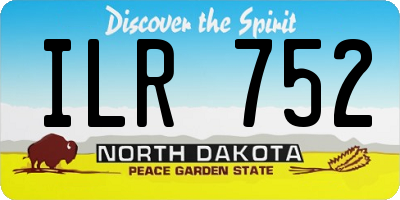 ND license plate ILR752