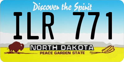 ND license plate ILR771