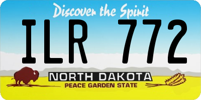 ND license plate ILR772