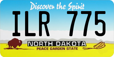ND license plate ILR775