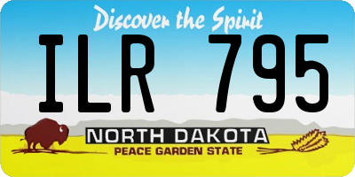ND license plate ILR795