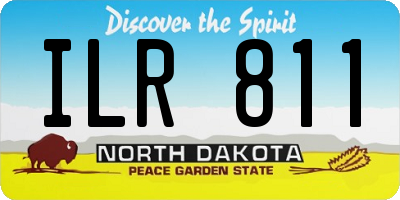 ND license plate ILR811