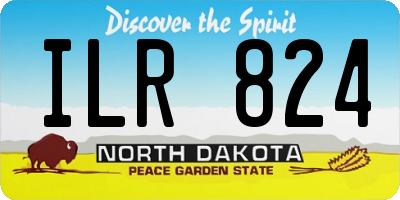 ND license plate ILR824
