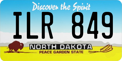 ND license plate ILR849