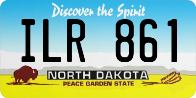 ND license plate ILR861