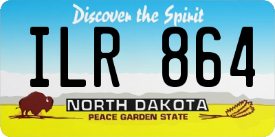 ND license plate ILR864