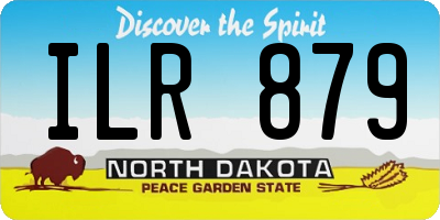 ND license plate ILR879