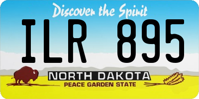 ND license plate ILR895