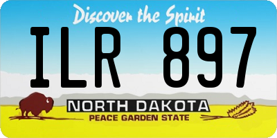 ND license plate ILR897