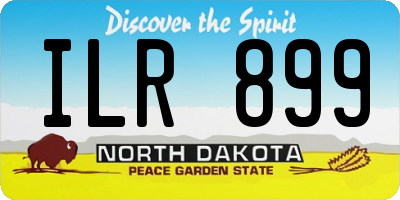 ND license plate ILR899