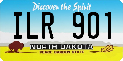 ND license plate ILR901
