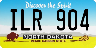 ND license plate ILR904
