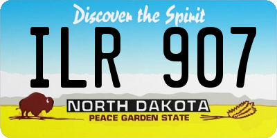 ND license plate ILR907