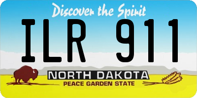 ND license plate ILR911