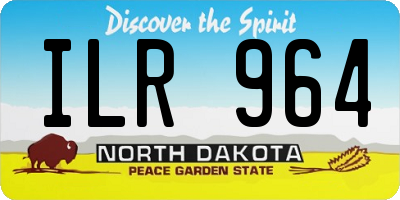 ND license plate ILR964