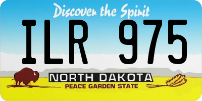 ND license plate ILR975