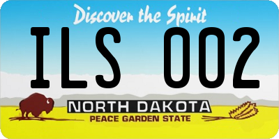 ND license plate ILS002