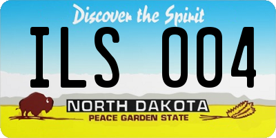 ND license plate ILS004
