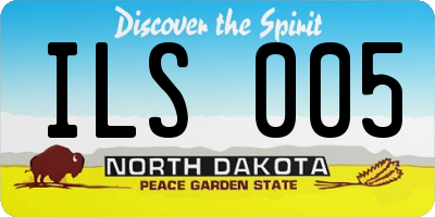ND license plate ILS005