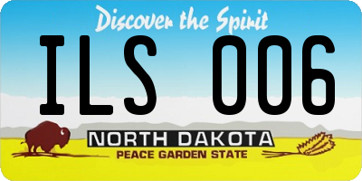 ND license plate ILS006