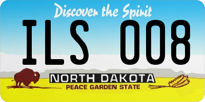 ND license plate ILS008