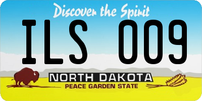 ND license plate ILS009